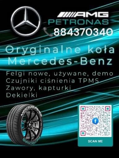 Oryginalne Felgi 19” Mercedes AMG alufelgi z dekielkami 8J ET43 5x112