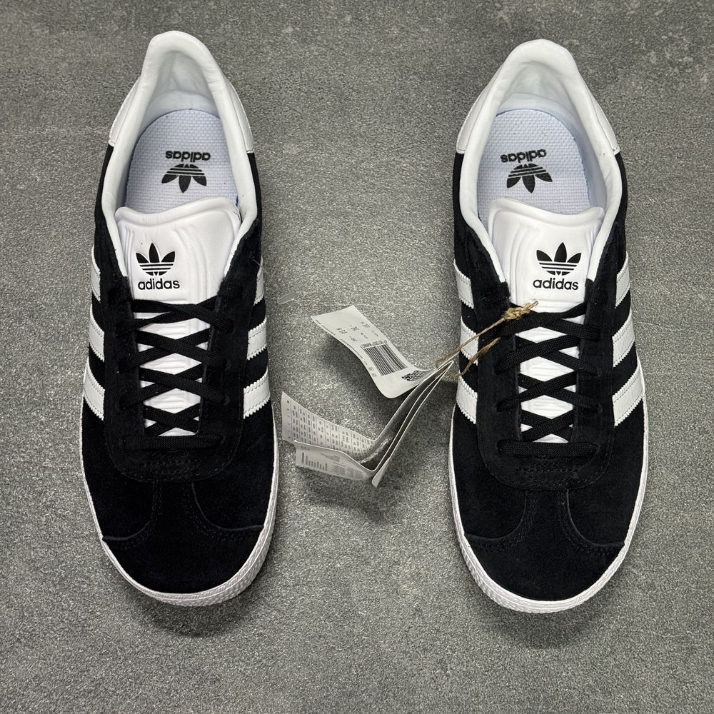 ОРИГІНАЛ 100% Кросівки чорні шкіряні Adidas Gazelle BB2502 /ОРИГІНАЛ