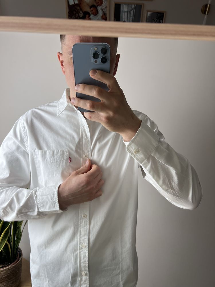 Оригінал !Чоловіча біла сорочка Levi’s Standard Fit