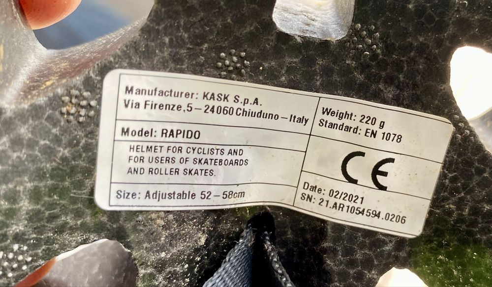 Capacete KASK rapido