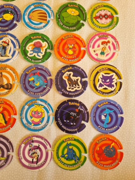 Tazos pokemon voa raros de coleção
