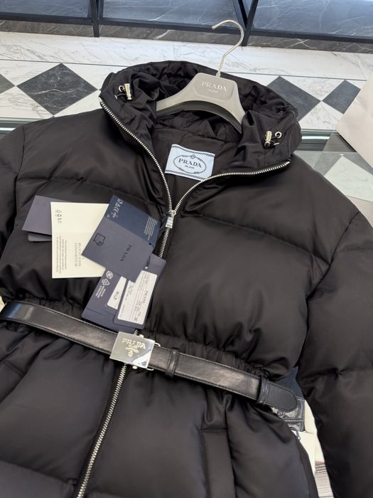 Пуховик Прада Prada жіночий натуральний качиний пух