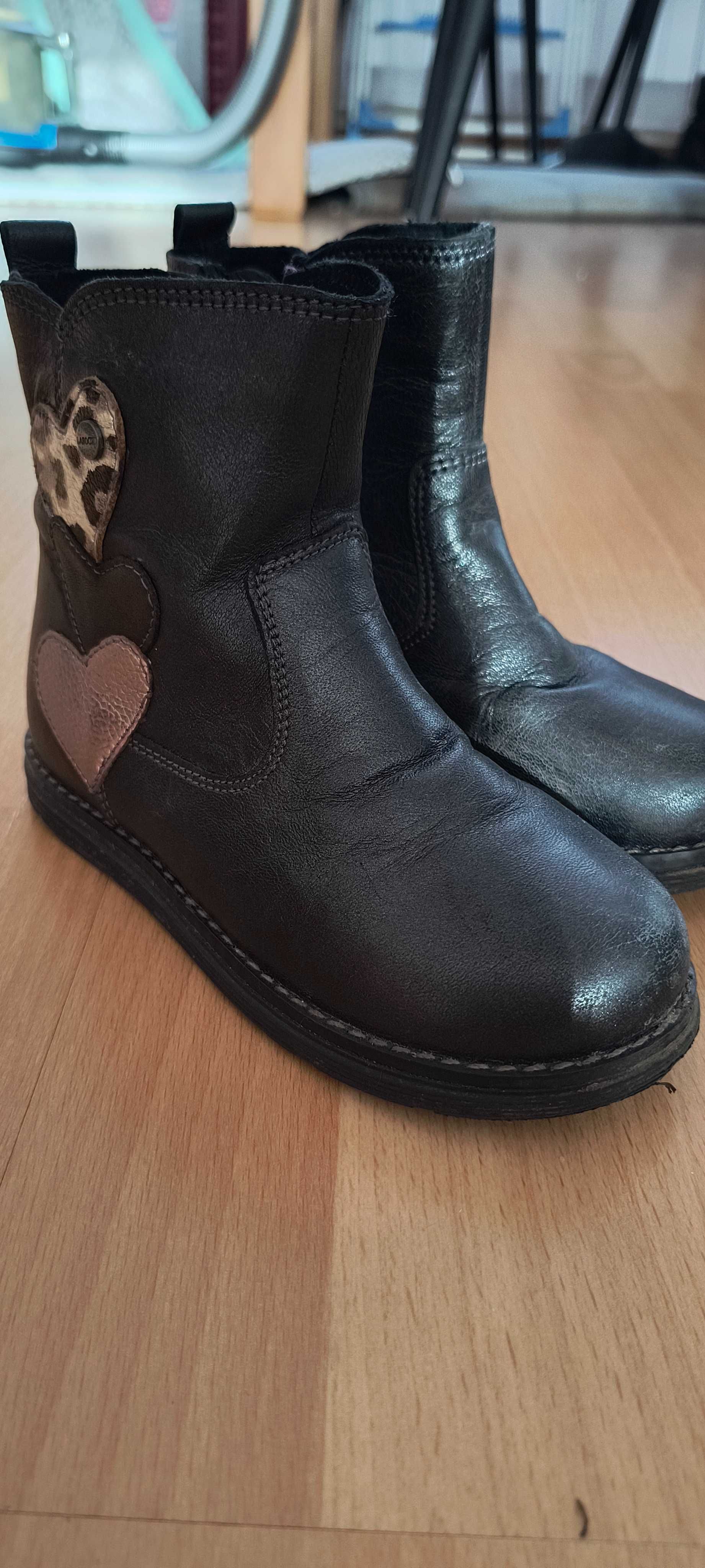 Botki kozaki Lasocki 27 skóra eleganckie