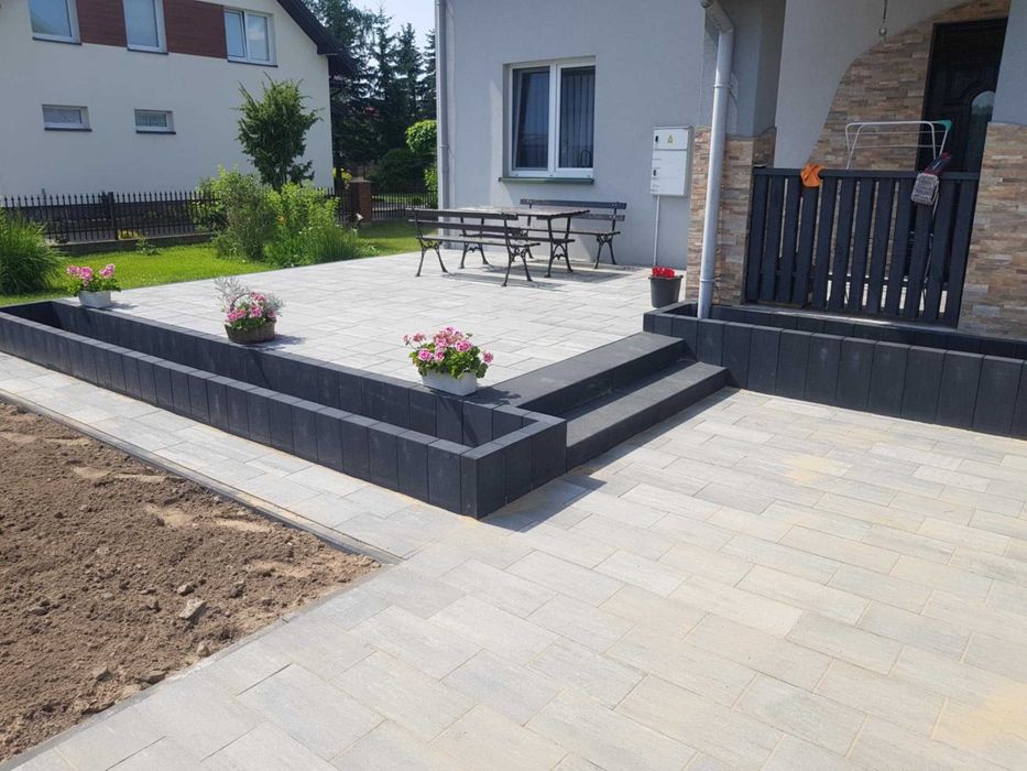 Profesjonalne układanie kostki brukowej