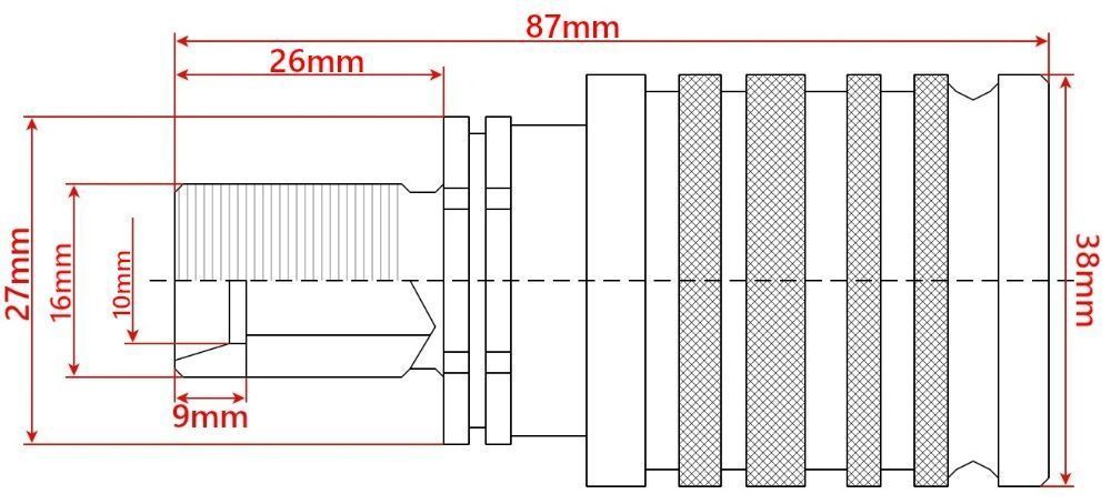 ZESTAW Surowa Tablica + 4x KPL Szybkozłączy EURO M16 [8263]