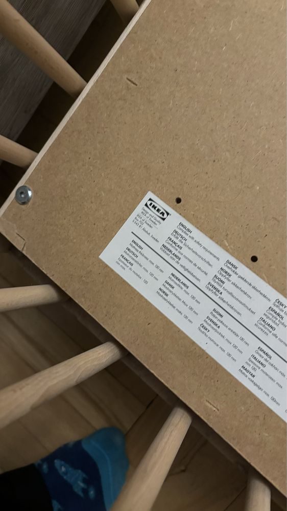 Łóżeczko dziecięce Ikea z materacykiem