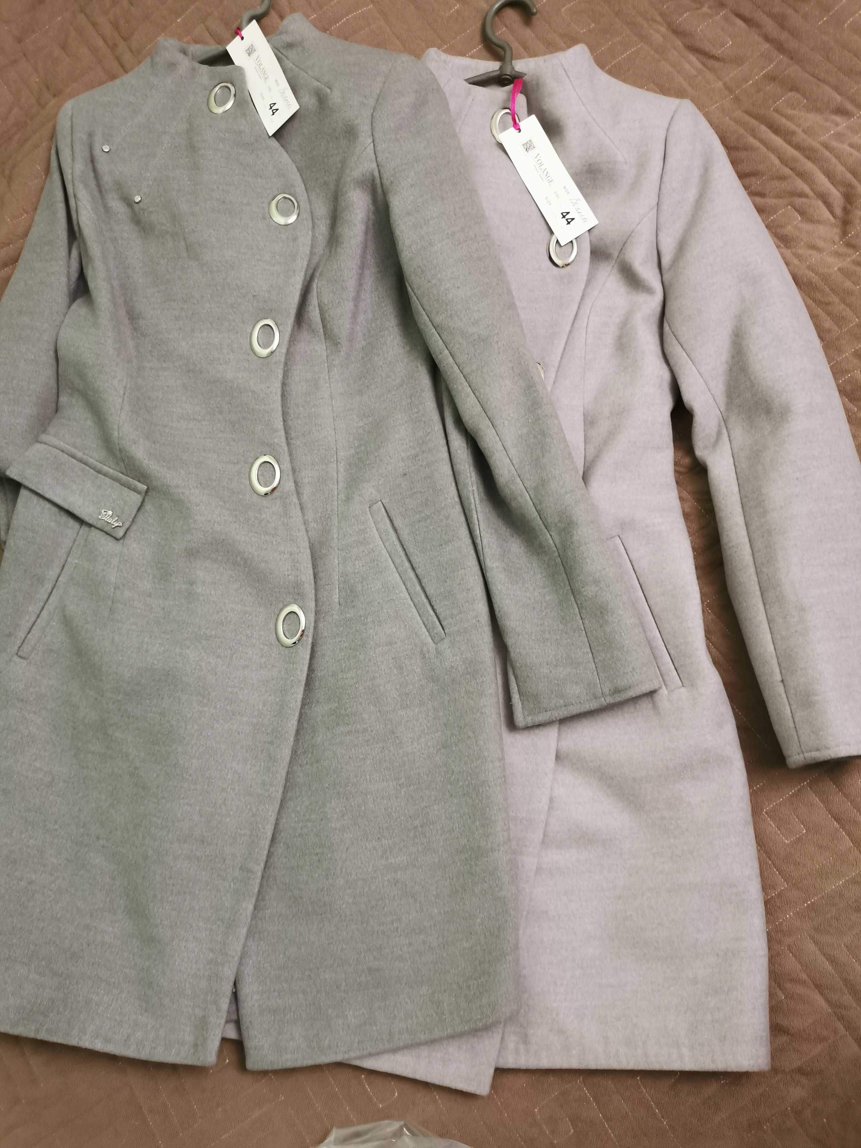 Кашемірове пальто жіноче  "хвиля" "лада" сірого і бузкового кольору