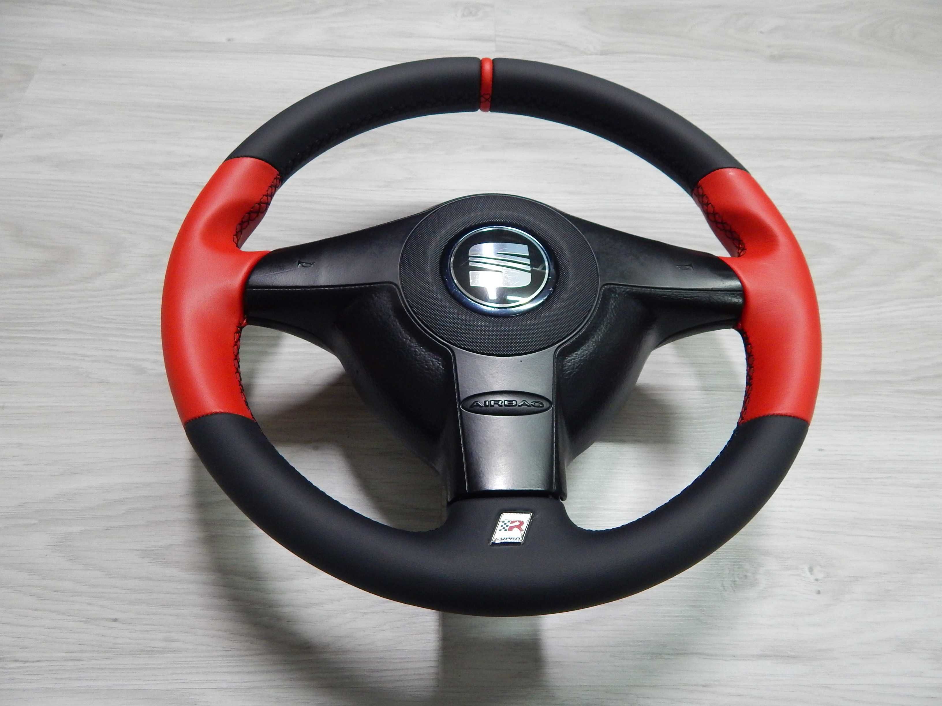 Seat Leon I Cupra - kierownica nowa skóra + poduszka
