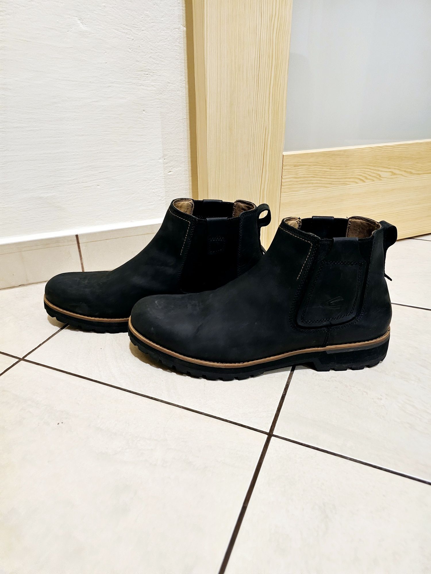 Czarne botki Camel Active 46 nubuk