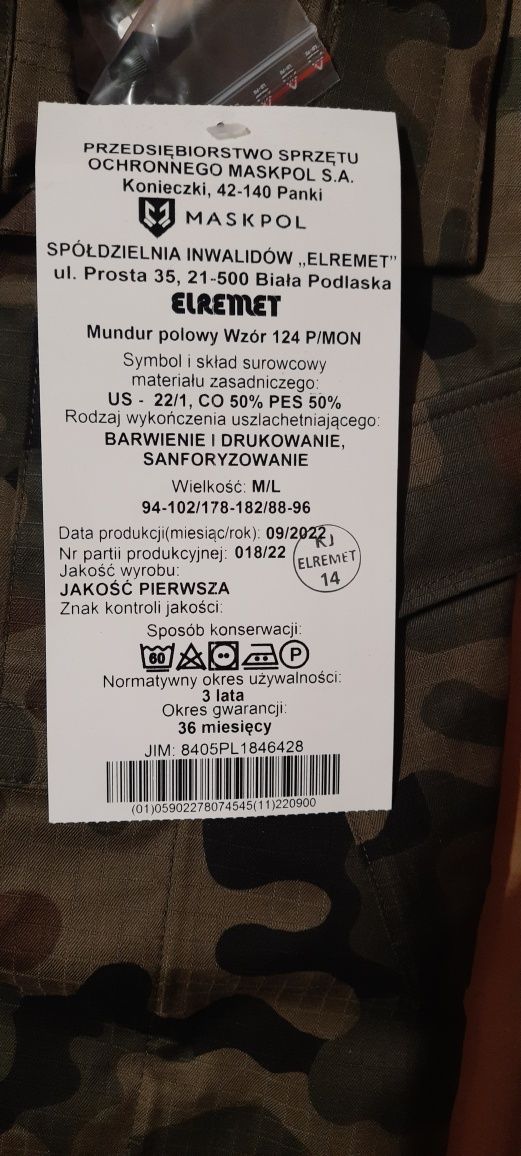 Mundur polowy wzór 124P