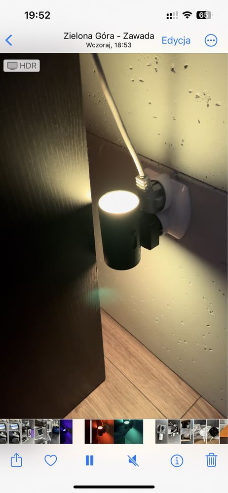 Lampka nocna do kontaktu z czujnikiem zmierzchu RGB lamka nocna