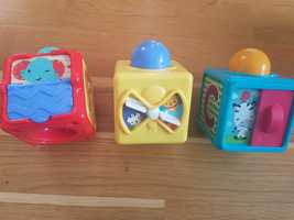 Fisher Price zabawki klocki aktywne wesołe krokodyl autko