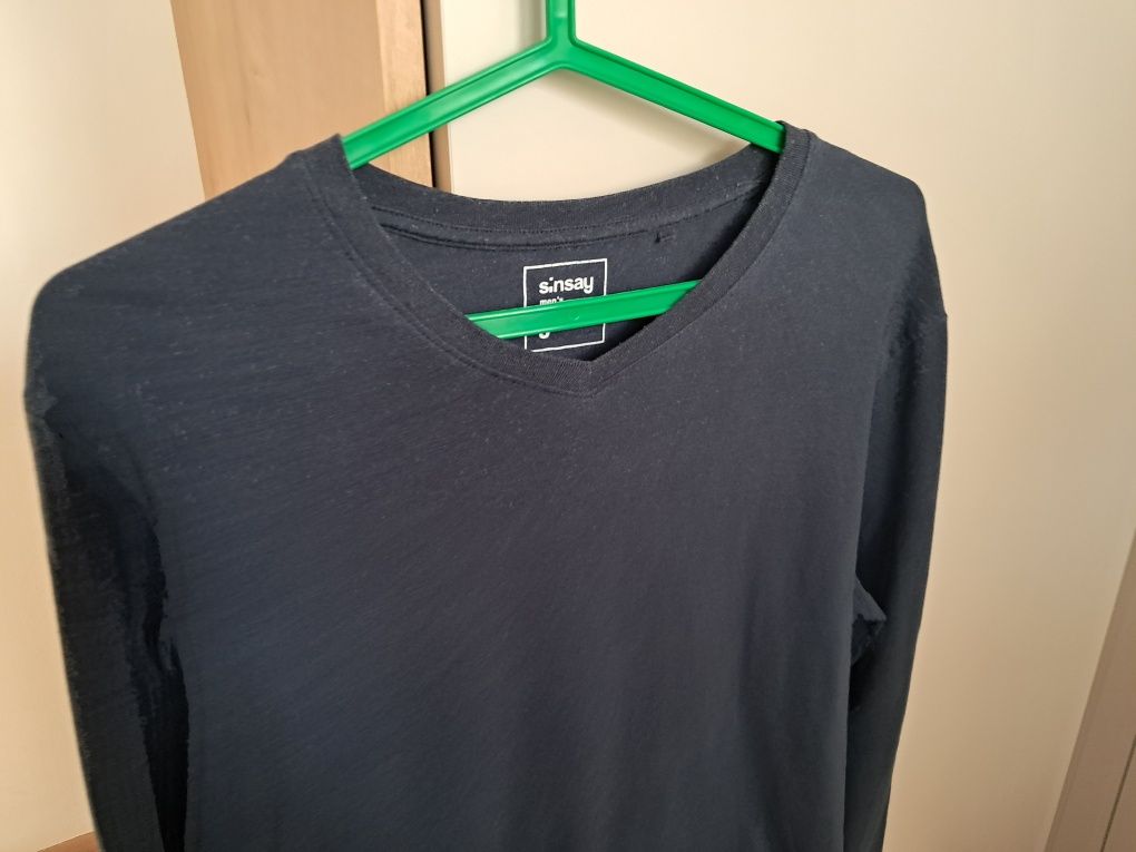 Koszulka bluzka longsleeve męska długi rękaw. Firma  Sinsay. Rozmiar S