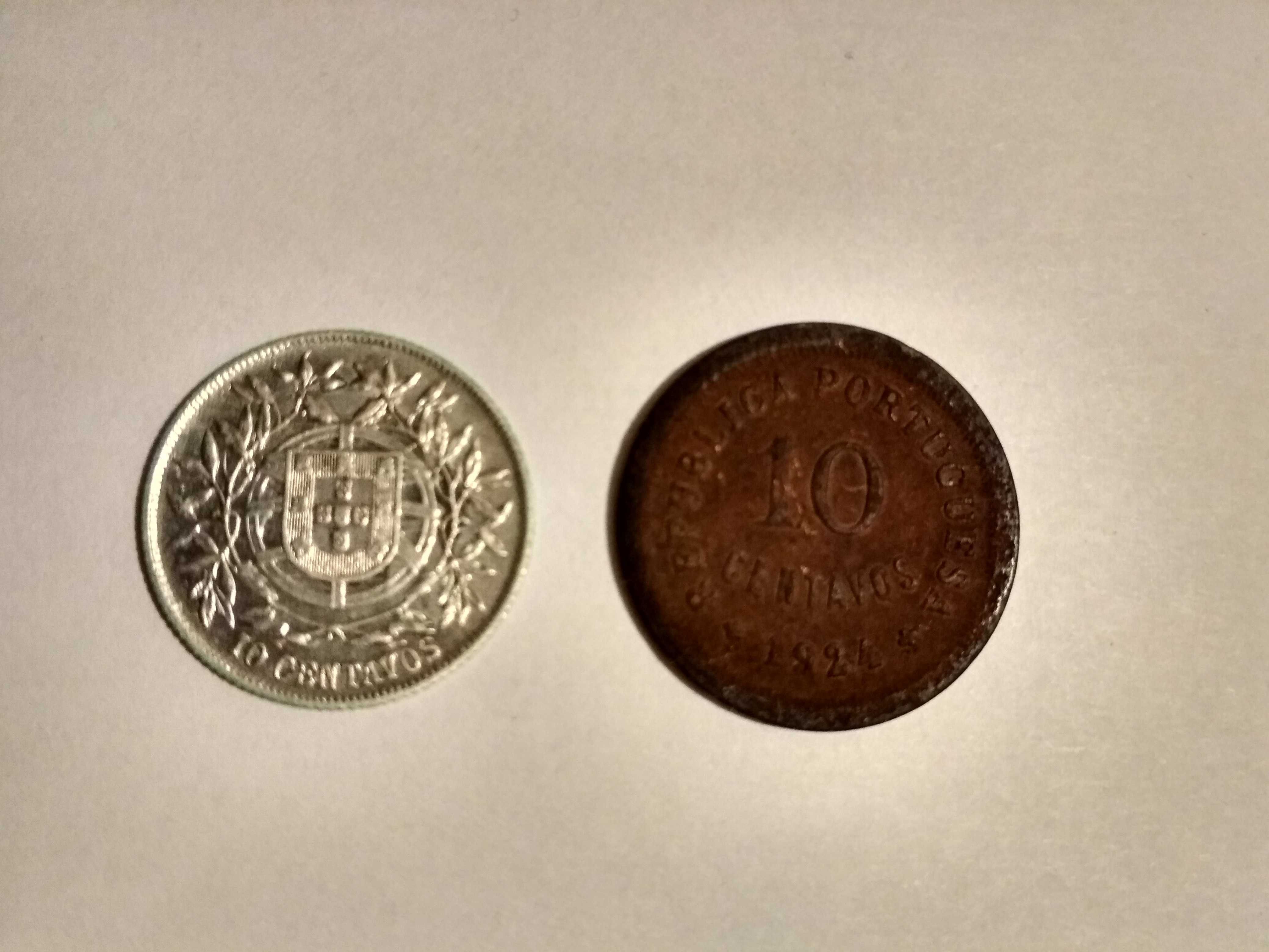 Moedas 10 Centavos 1915/1924/1925/1926/1940