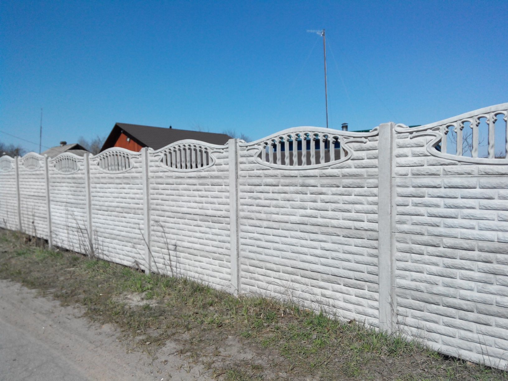 Забор наборной, еврозабор, бетонный забор