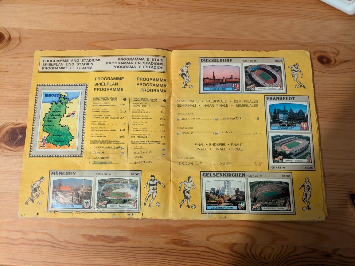 Caderneta euro 88 completa