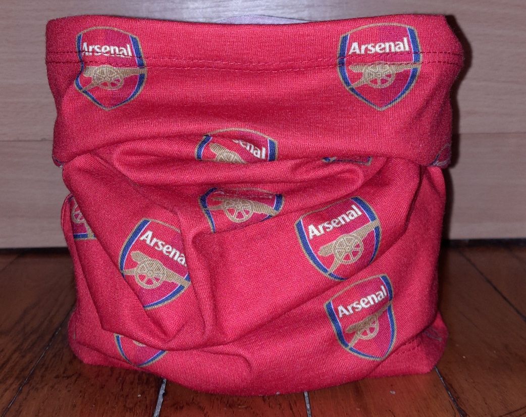 Подарунковий набір фаната FC Arsenal (ФК Арсенал) роза шарф бафф