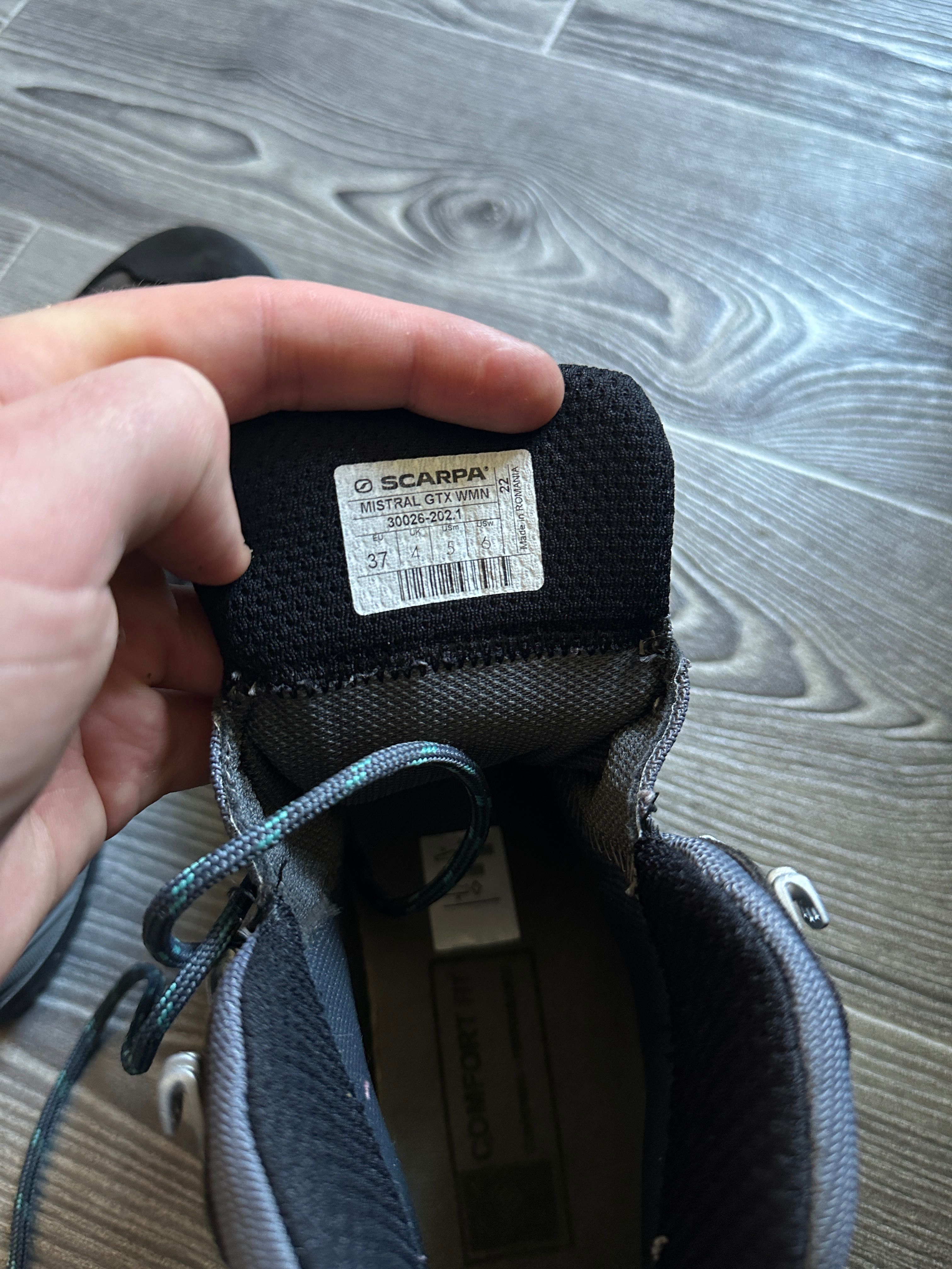 Женские трекинговые ботинки Scarpa Mistral GTX Smoke/Lagoon размер 37