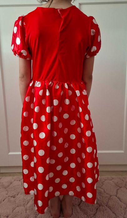 Strój Kostium Przebranie Myszka Minnie Sukienka + Opaska H&M 134-140