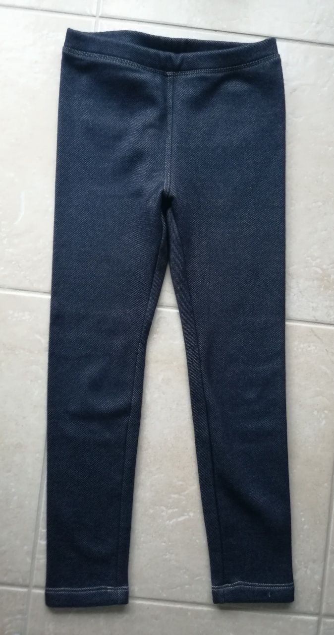 Legginsy termiczne jeansy ocieplane NOWE rozmiar 110/116