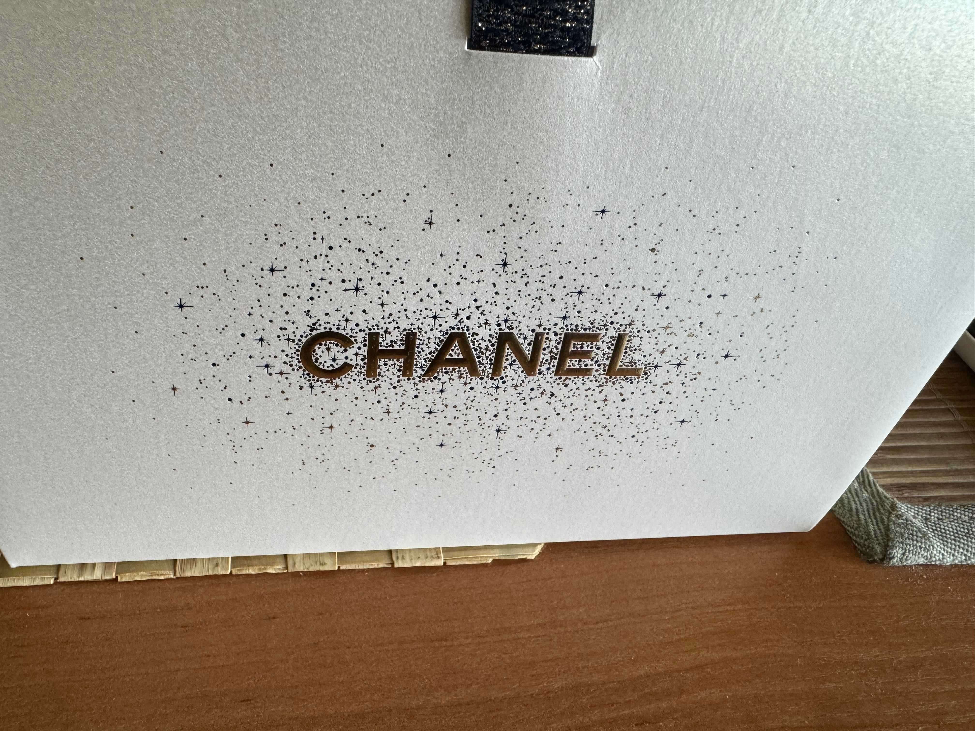 Chanel idealna torebka etui prezentowe złota wstążka + wypełnienie