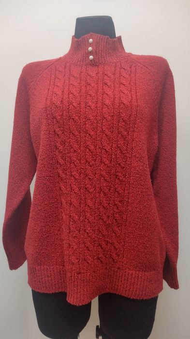 Sweter damski roz. M czerwony