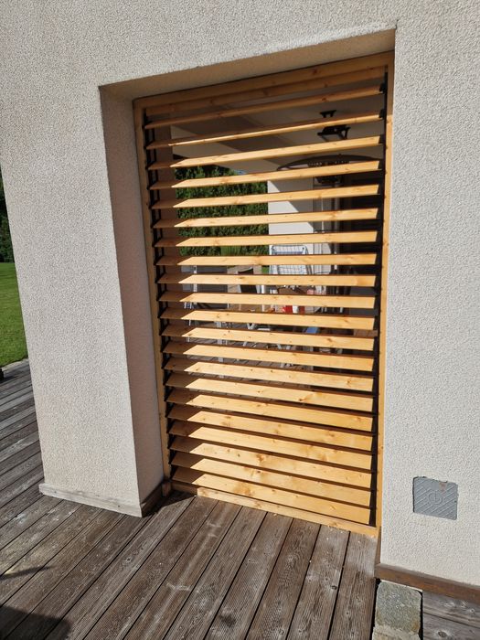 żaluzje ogrodowe, Ruchome deski,