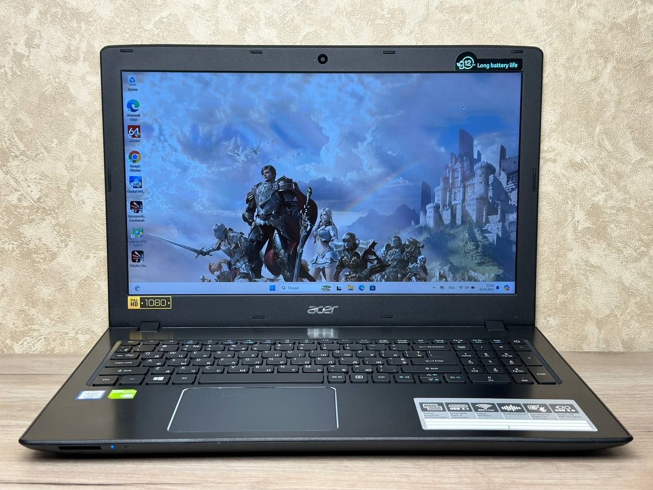 Игровой Acer Aspire E5-576G i5/16/256/ nvidia mx150 2gb gddr5