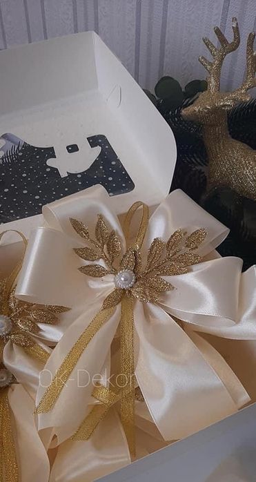 Ялинкові прикраси,ангели,бантики,банти на ялинку,на елку,подарунок