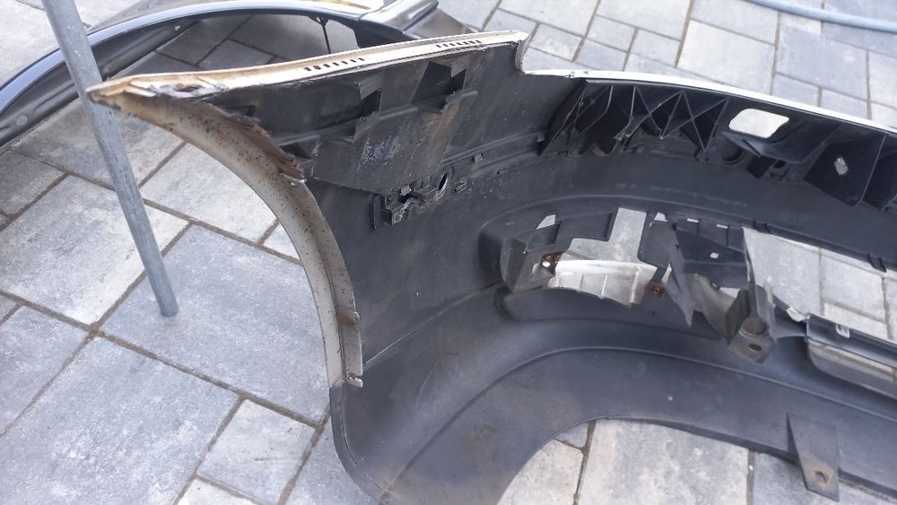 Seat Leon 1 toledo 2 zderzak przód przedni srebrny ls7n spryski otwory