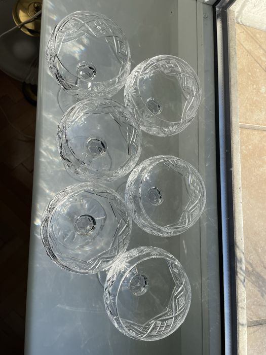 Kryształowe kieliszki do szampana