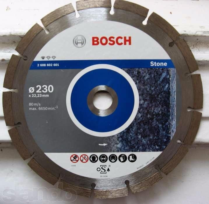 Алмазный отрезной диск круг BOSCH Standard for Stone 230х22,23х2.3мм