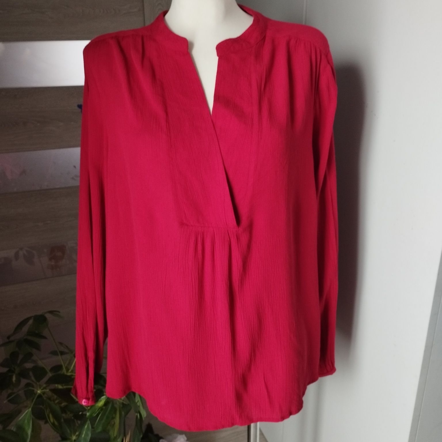 Nowa buraczkowa bluzka Cellbes Woman r. 46/48 – 100% wiskoza