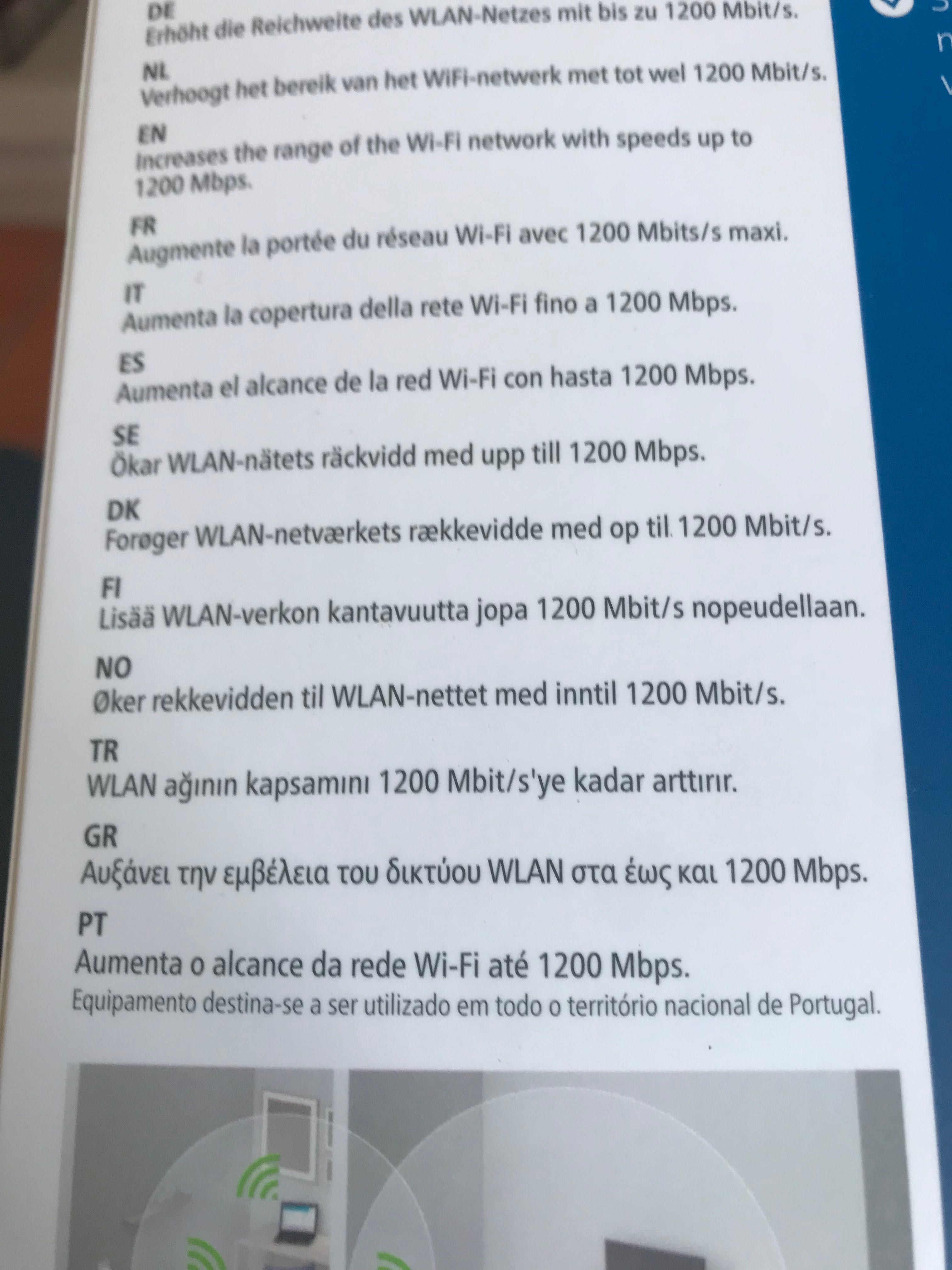 Extensor WiFi marca Devolo
