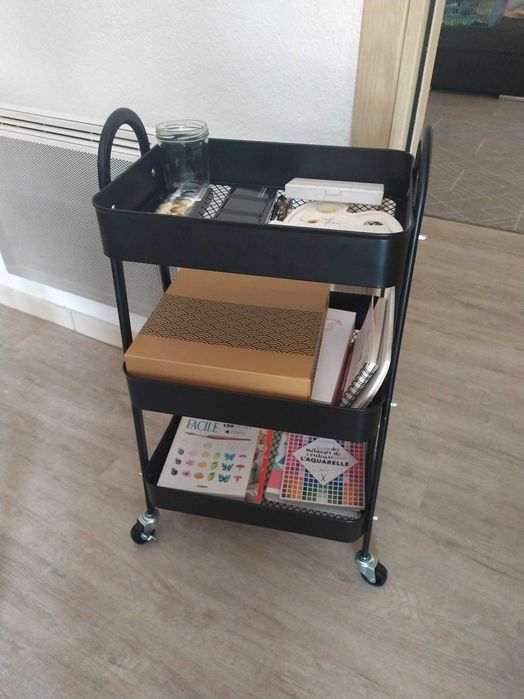 Wózek kuchenny 3 poziomy Regał łazienkowy Szafka na kółkach OKAZJA