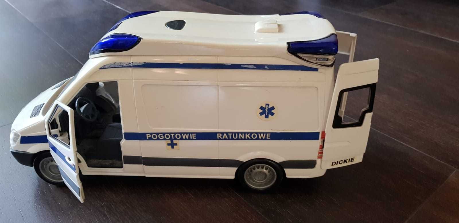 Ambulans pogotowie ratunkowe samochód zabawka z napędem i sygnałami
