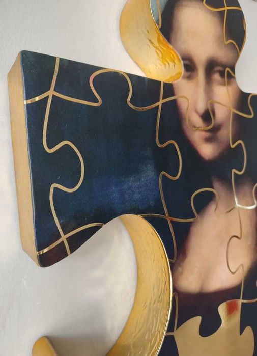 Obra de arte "Monna Lisa" com certificado de autenticidade