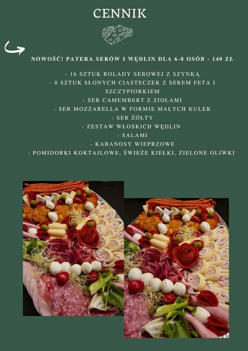 Catering okolicznościowy z dostawą, patery mięsne, przekąski
