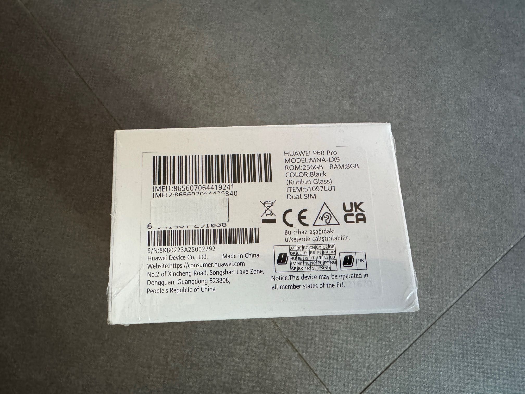 Nowy HUAWEI P60 Pro 8/256GB Czarny GW24m