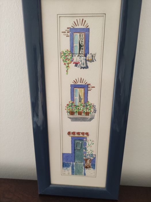 Aguarela Casa em Alfama Lisboa