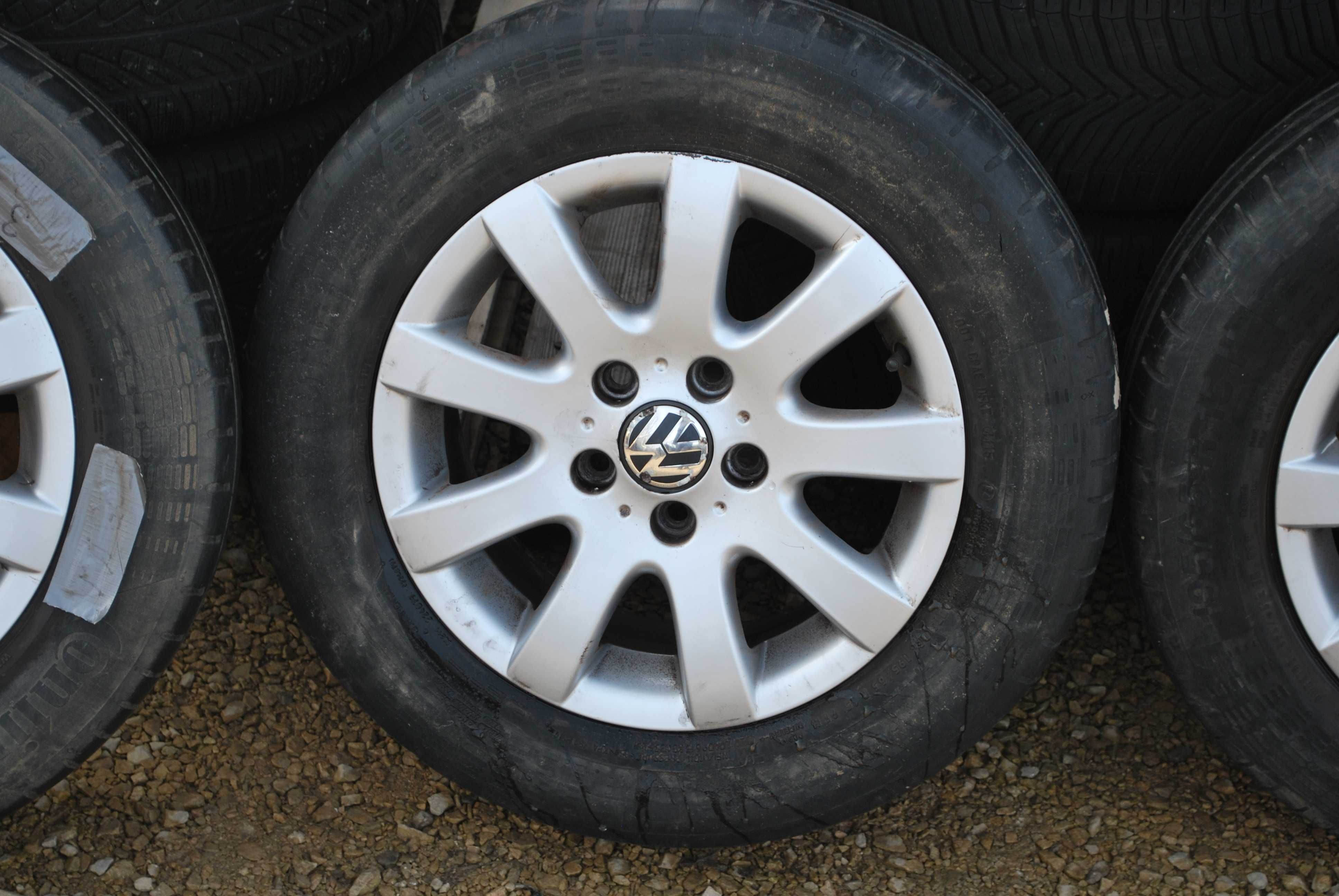 Koła 195/65 R15 5x112 Oryginalne Alufelgi + opony  VW Golf