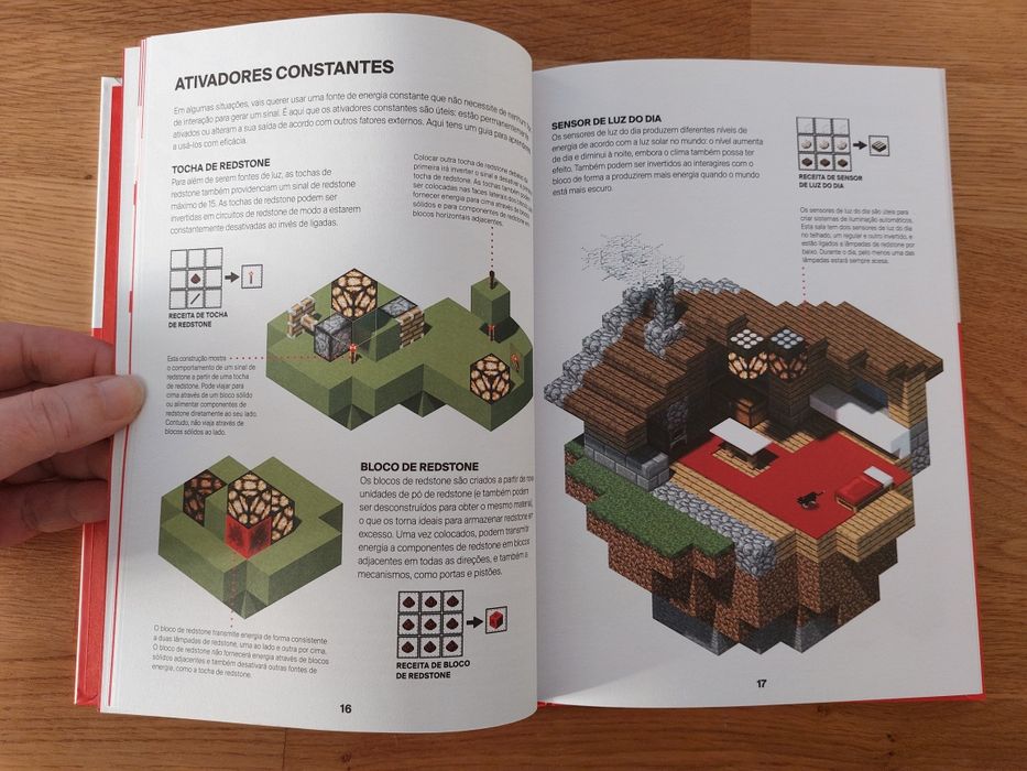 Livro Minecraft Guia de Redstone