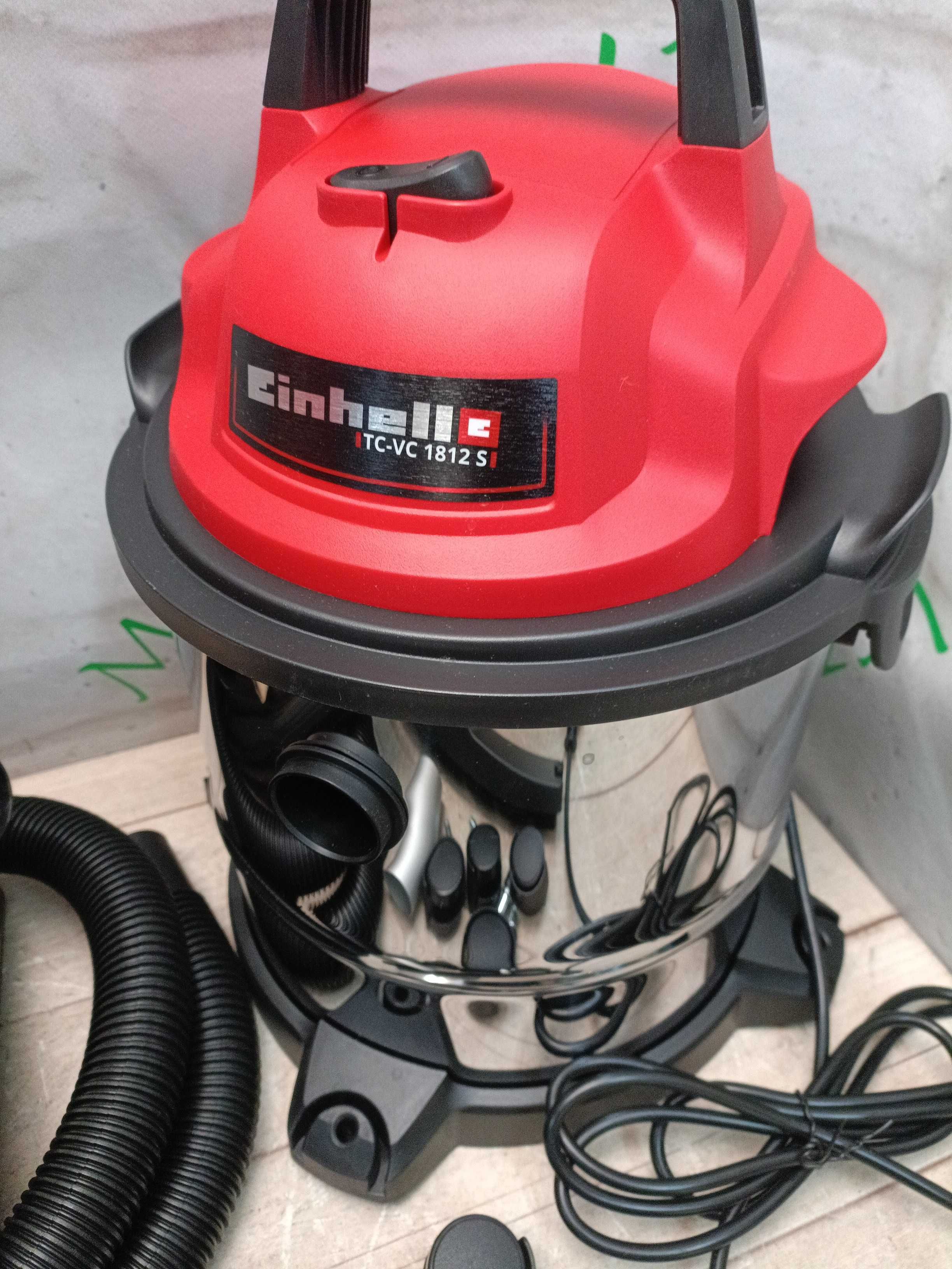 Будівельний пилосос Einhell TC-VC 1812 S, бак 12л, 1250Вт, промисловий