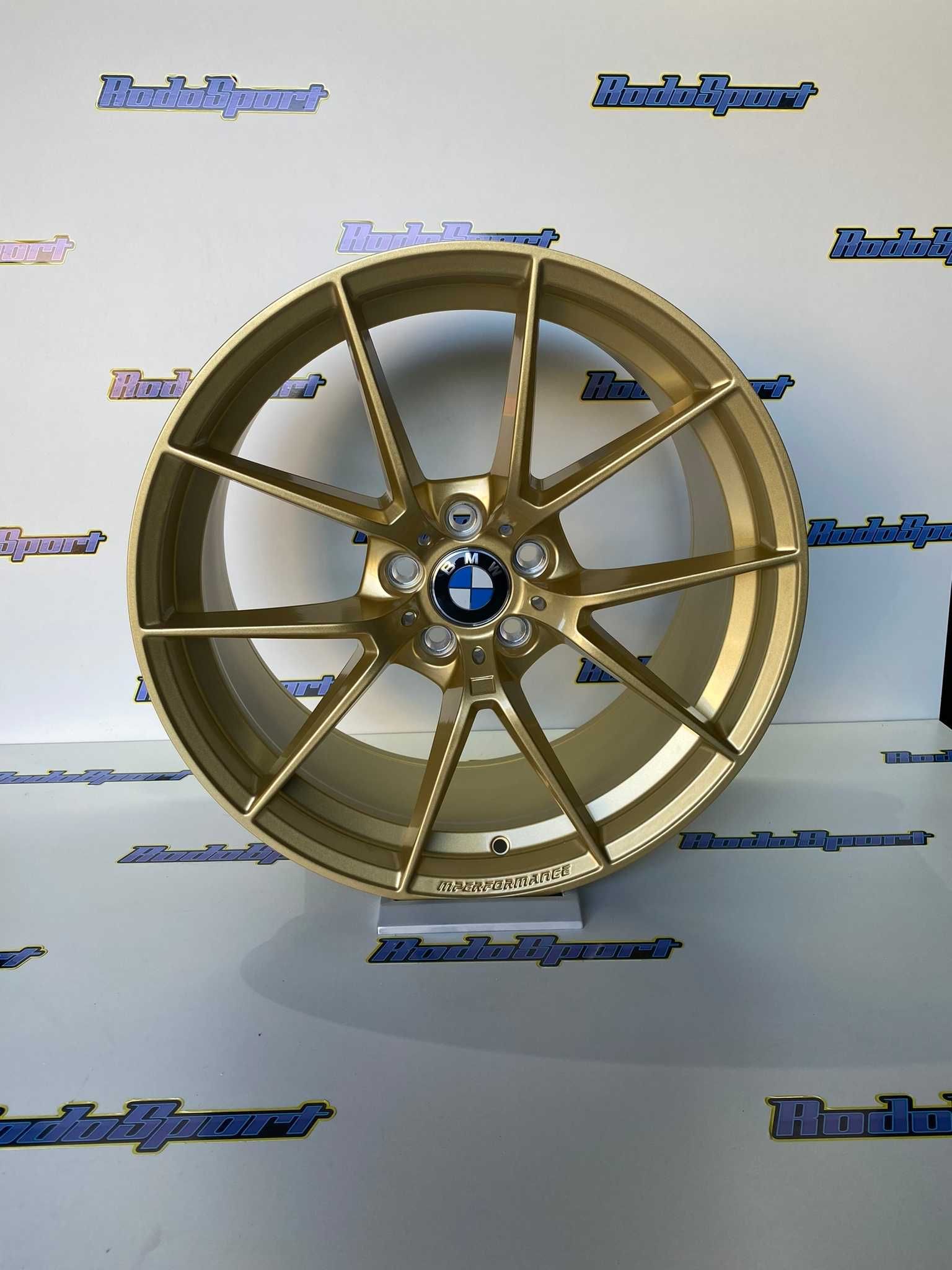 JANTES BMW LOOK M4 CS EM 19 | 5X112 E 5X120 GOLD NOVAS