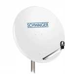 Schwaiger Cyfrowy Zestaw Satelitarny: Antena Stalowa 75 x 85 cm