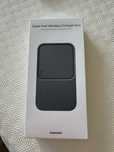 Super Fast Wireless Charger Duo Samsung cinza como novo