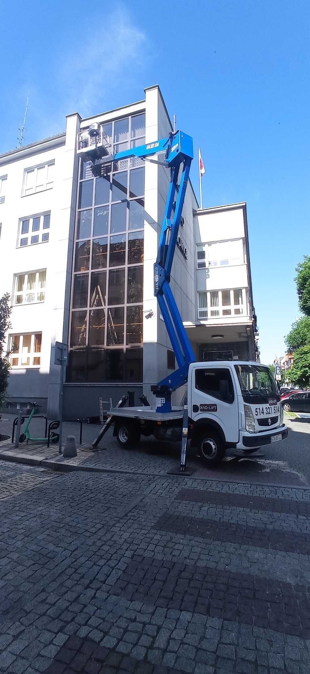 Wynajem zwyżki, podnośnik koszowy 19-27 m Chorzów