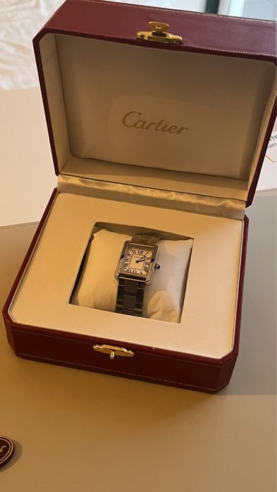 Relogio Cartier Tank silver edition