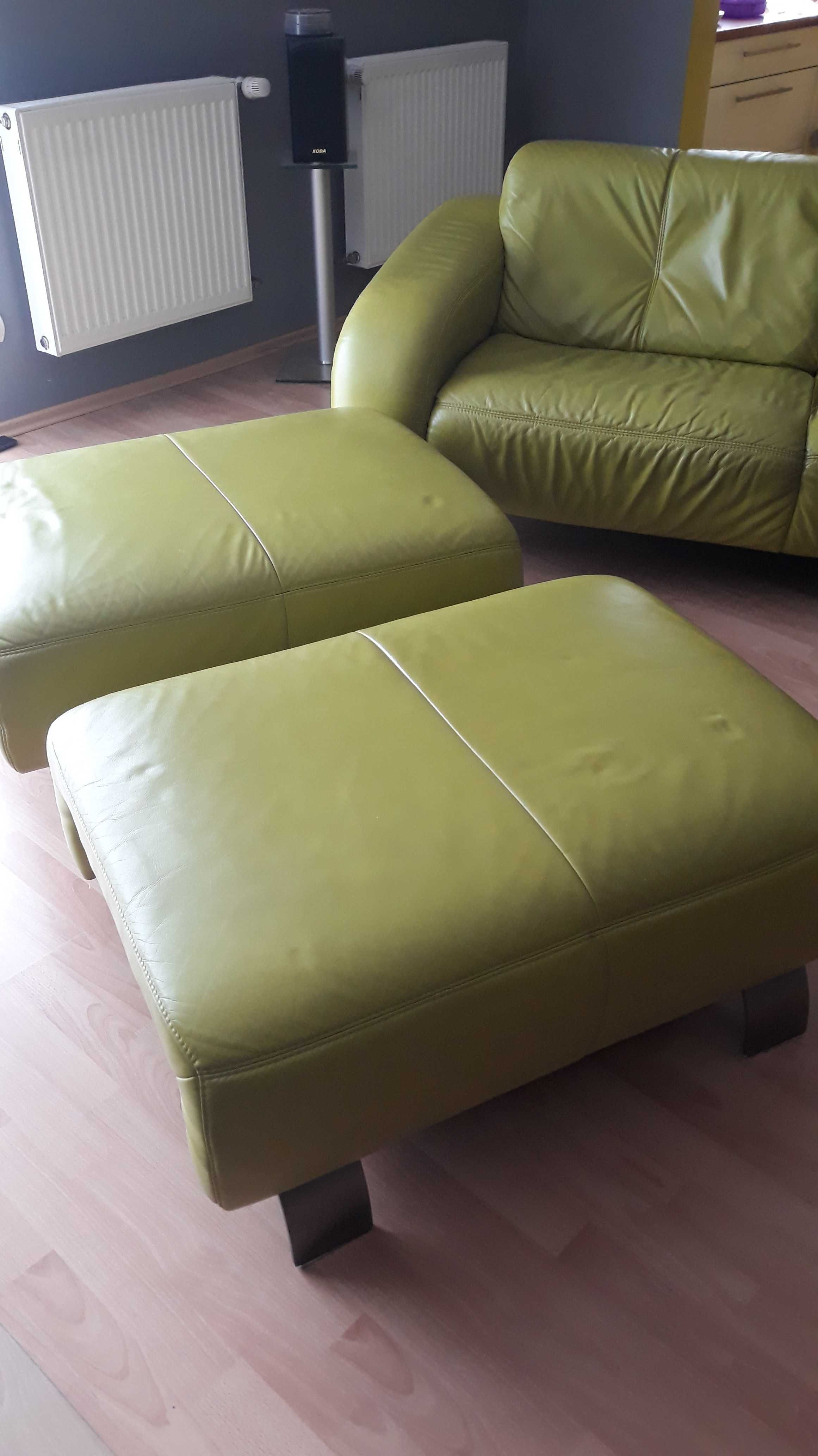 Sofa 3 z prawdziwej skóry