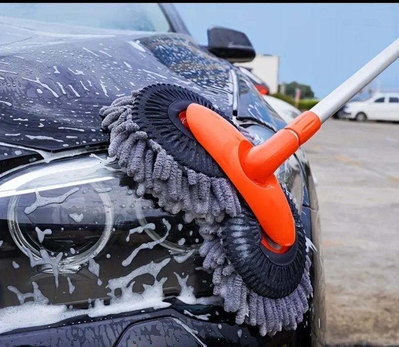 Mop, podwójny, miękki, długi trzonek